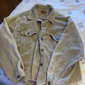 POL Distressed Corduroy Jacket